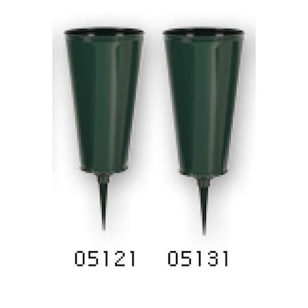 Afs Plastic - Flat Bottom: Green - 4"-case of 36 5121